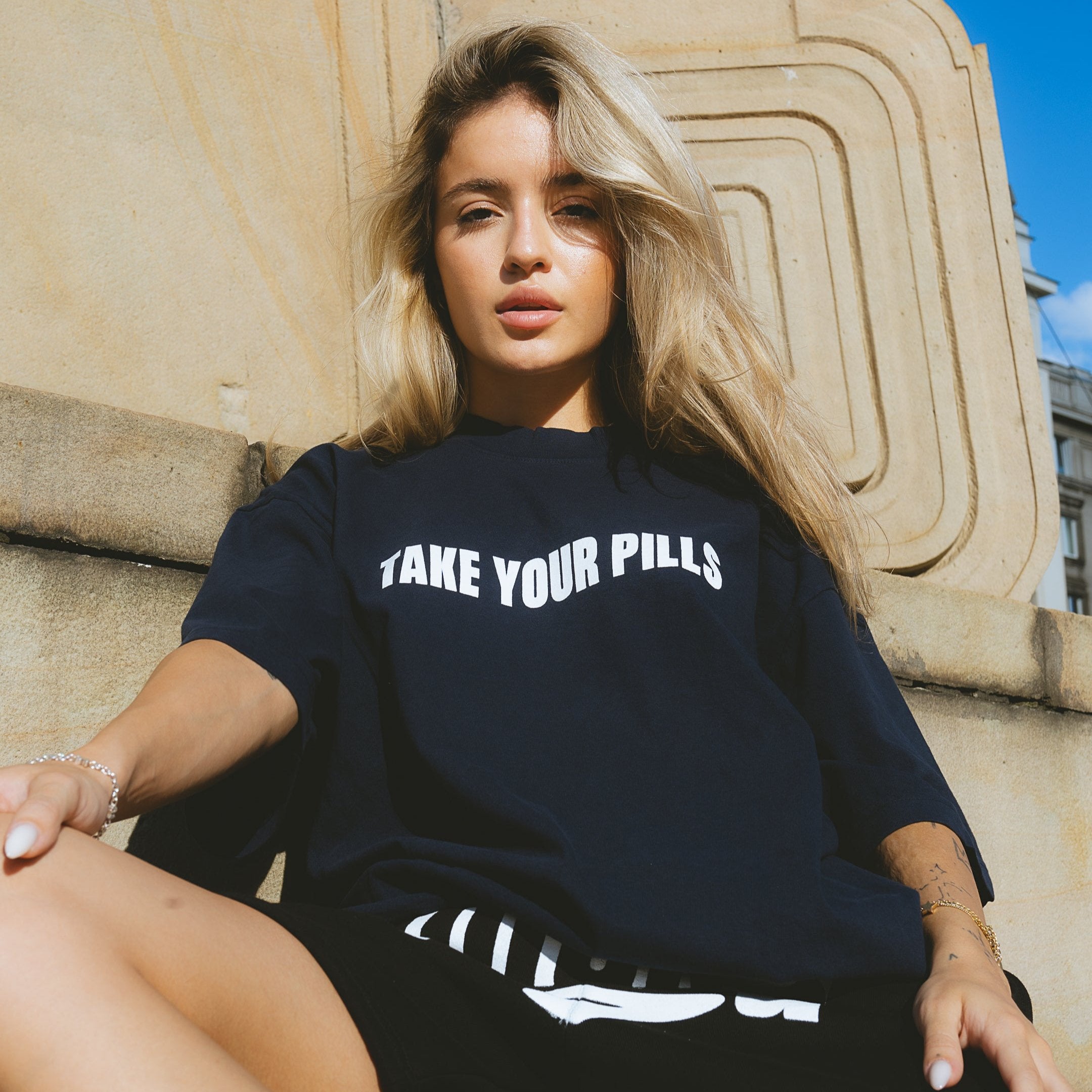 Take Your Pills T-Shirt Navy