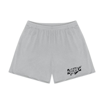 Apteka24x7 Logo Silver Mesh Shorts