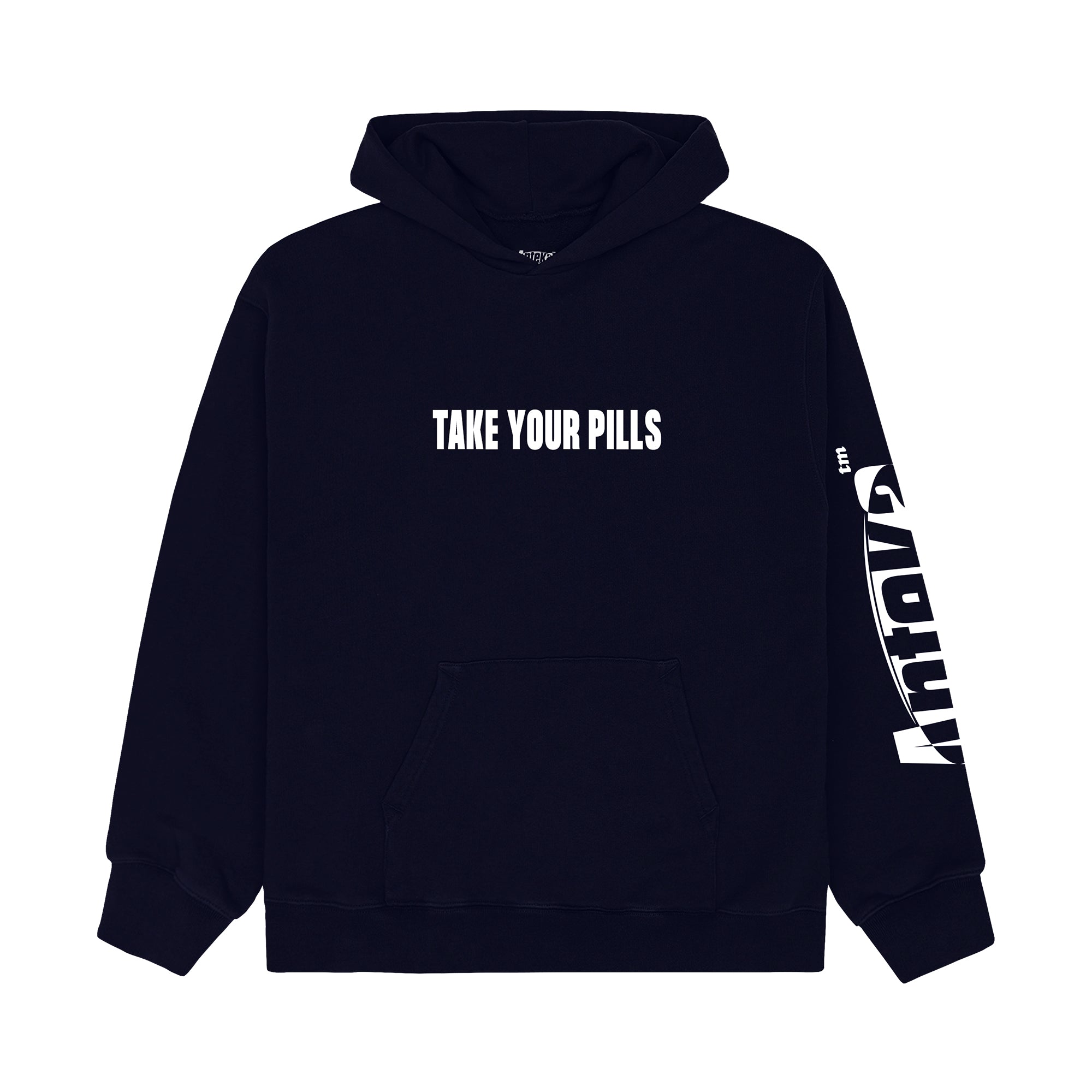 Take Your Pills Hoodie Navy